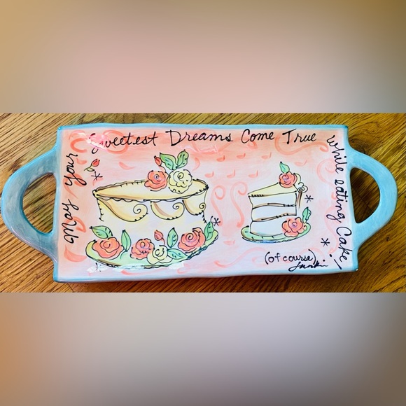 Julia Junkin Birthday/Wedding Cake Rectangular Serving Tray - Picture 1 of 6